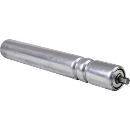 OMNI METALCRAFT 1.9" Dia. x 16 Ga. Galvanized Double Grooved Roller 37825-16-GP for 16" O.A.W. Omni Conveyors 37825-16-GP